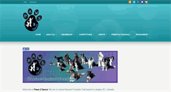 Desktop Screenshot of paws2dance.com