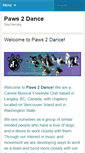 Mobile Screenshot of paws2dance.com